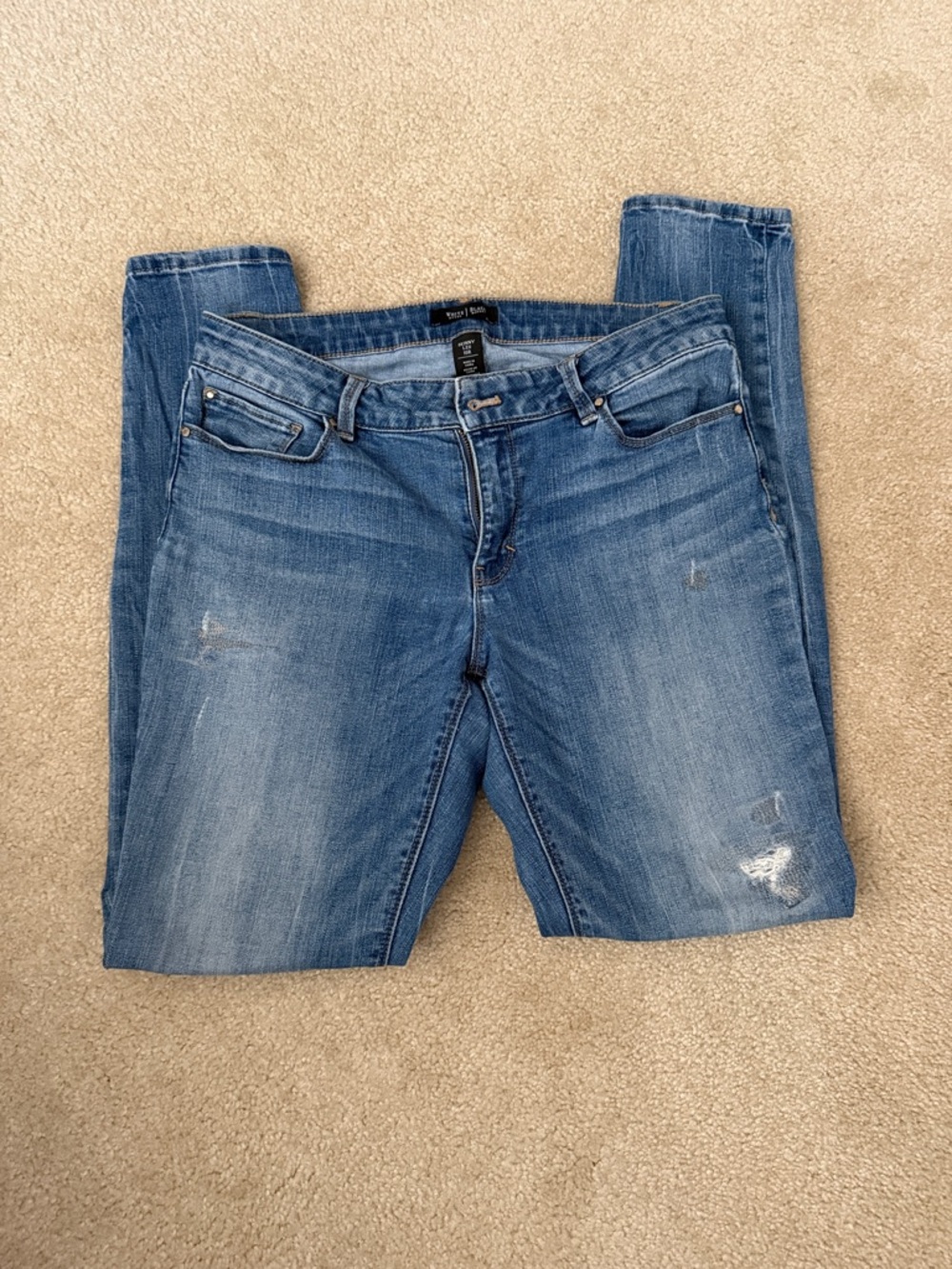White House Black Market Women's Medium Blue Skinny Jeans